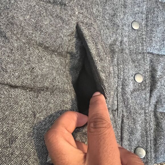 Old Navy Heather Gray Quilted Puffer Vest Casual Outerwear Size M‎ - Picture 7 of 8